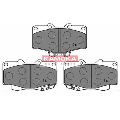 Set placute frana, frana disc KAMOKA JQ1013704