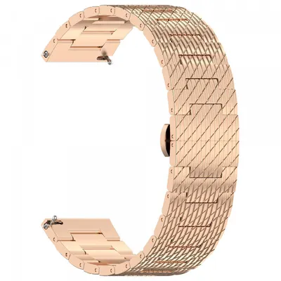Curea Techsuit W052 pentru Huawei Watch / Xiaomi Watch Series, 22mm, Roz Aurie