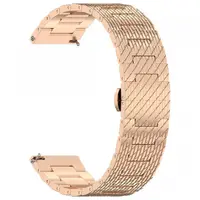 Curea Techsuit W052 pentru Huawei Watch / Xiaomi Watch Series, 22mm, Roz Aurie