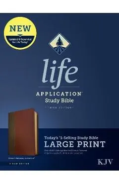 KJV Life Application Study Bible, Third Edition, Large Print (Red Letter, Leatherlike, Brown/Mahogany)