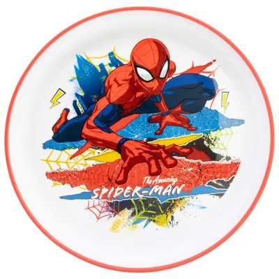 Farfurie cu bază antiderapantă Stor - Premium, Spiderman Moving Target