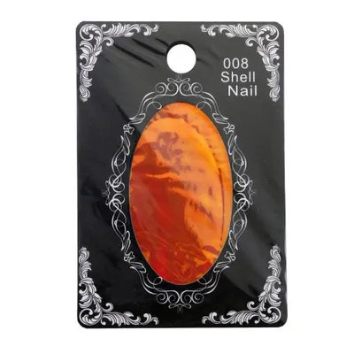 Autocolante decorative pentru unghii, Shell Nail, #008, portocalie Engros