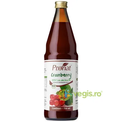 Suc de Merisoare (Afine Rosii) Ecologic/Bio 750ml