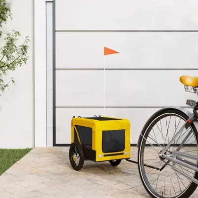 Gossi remorca bicicleta animale companie galben/negru oxford/fier