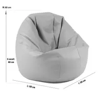 Fotoliu beanbag ralaxo teteron yellow quince umplut cu perle polistiren