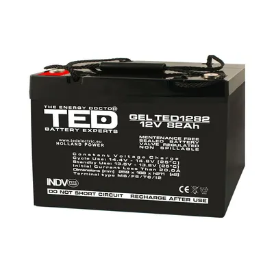 Baterie Gel Ted1282m6 12v 82ah
