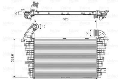 Compresor intercooler (fara valva EGR) potrivit OPEL ASTRA H, ASTRA H CLASSIC, ASTRA H GTC, ASTRA H KOMBI 1.7D 02.07