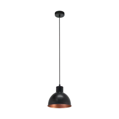 Lampa suspendata TRURO 1 negru, copper 220-240V,50/60Hz IP20