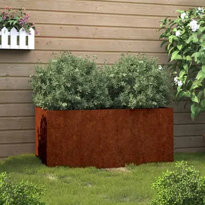 vidaXL Jardinieră, 62x30x29 cm, oțel corten