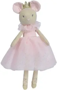Jucarie de plus - Soricel balerina in rochita roz