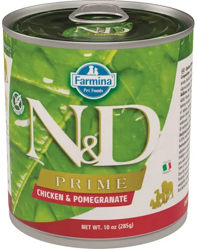 FARMINA N&amp;D Prime - Hrană umedă cu pui și rodie 285 g