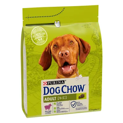Hrana uscata pentru caini Dog Chow Adult, Miel 2.5kg