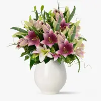 Buchet de 35 crini imperiali roz