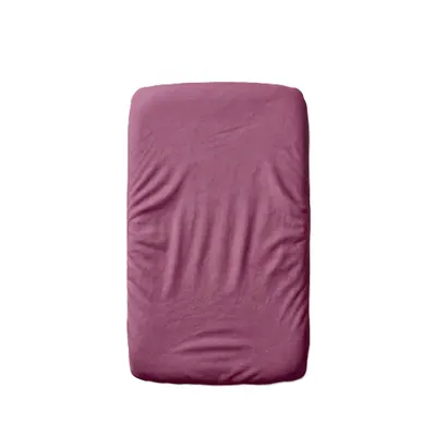 Cearceaf 2 in 1 impermeabil din bumbac organic 90x50 cm Twindeco Mov