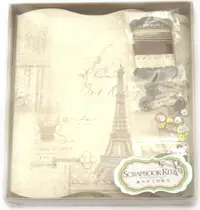 Kit album creativ Em Art - Vintage la Paris, 16 x 21 cm (9 coli)