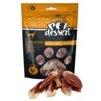 PET'S DESSERT Rabbit Ears & Chicken, XS-XL, Iepure și Pui, punguță recompense fără cereale câini, 80g