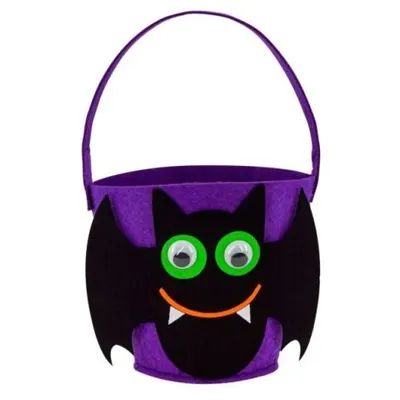 Geanta cos liliac halloween