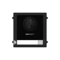 Videointerfon modular de exterior IP Hikvision DS-KD8003-IME1(B), 2 MP, microfon si difuzor, lentila tip fisheye, tamper, PoE