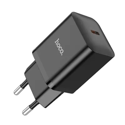 Incarcator Retea Type-C, Hoco N27, Fast charge PD 20W, Negru Engros