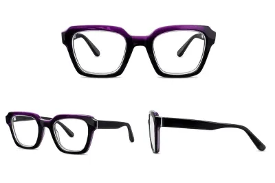 Ochelari pentru claritate la citit trapez Narcis Style - Violet