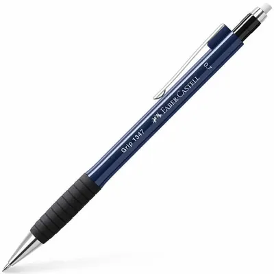 Creion automat Faber-Castell Grip - 0.7 mm, albastru