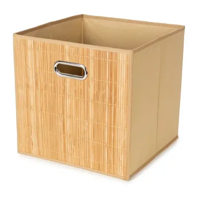 Coș de depozitare pentru raft din bambus 31x31x31 cm Anji – Compactor