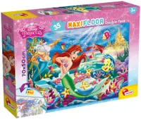 Puzzle cu două fețe Lisciani pentru colorare 35 piese - Mica Sirenă
