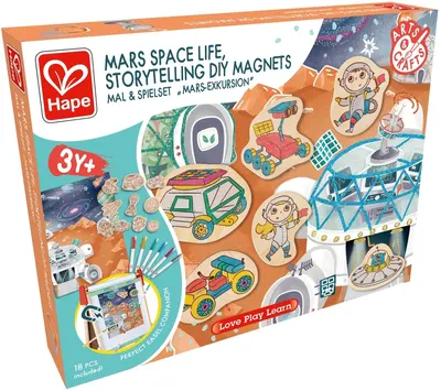 HaPe International Set de magneți DIY - Viața spațială pe Marte