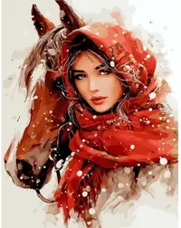 Kit de pictură după numere MagicArt - Tăcere comună, 40 x 50 cm