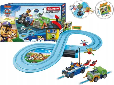Pistă de curse Carrera First - Paw Patrol Ready for Action, 2.4 m