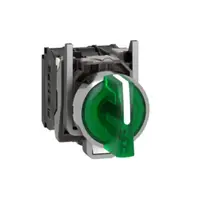 Selector Iluminat Complet Verde Ø 22, Oprire In 3 Pozitii 1No+1Nc 24 V