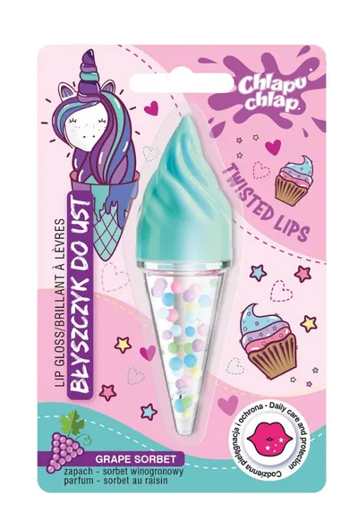 Estetica Luciu de buze pentru copii Ice Cream, sorbet de struguri, 4.5 ml
