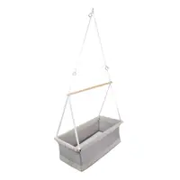 Pătuț leagăn gri 90x45 cm Safe asleep – Roba