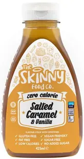 Skinny Food Co Skinny Syrup Caramel sărat & Vanilie, 425 ml