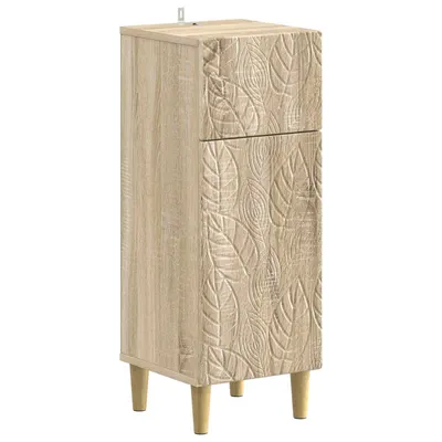 vidaXL Dulap de Depozitare pentru Baie DELFT Stejar Sonoma