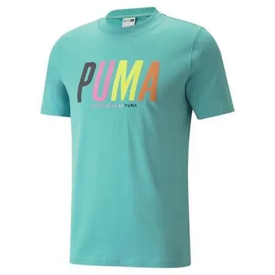 Tricou universal 53362361 cu mânecă scurtă turcoaz bărbătesc