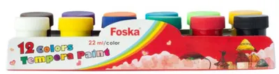 Tempera Foska - 12 culori, 22 ml
