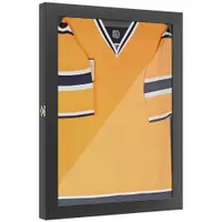 HOMCOM Frame box T-frame cadru pentru tricou ușă acril căptușeală internă fetru 71 x 6,5 x 89 cm negru | Aosom Romania