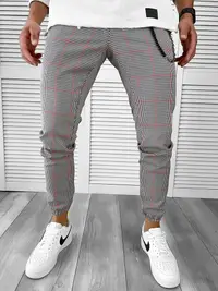 Pantaloni barbati casual in carouri 11963 F3-5.3