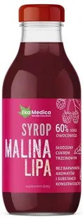 Sirop de zmeură și flori de tei, 300 ml, EkaMedica