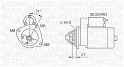 Electromotor (12v, 2,5kw) Potrivit Iveco Daily Iii, Daily Iv, Daily V, Daily Vi, Massif; Rvi Mascott; Uaz Patriot 2.3d-3.0d 01.99