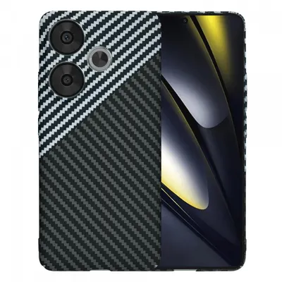 Husa pentru Xiaomi Poco F6, Techsuit, Carbonite FiberShell, Neagra Gri