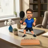 Caricatura pentru Tenis Padel - Statueta Personalizata tip Trofeu
