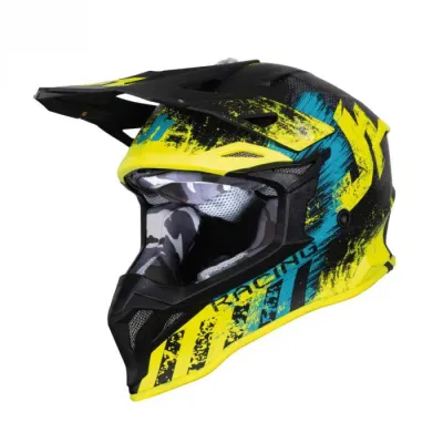 Casca motocross atv Just1 J39 Storm, culoare galben negru, marime L