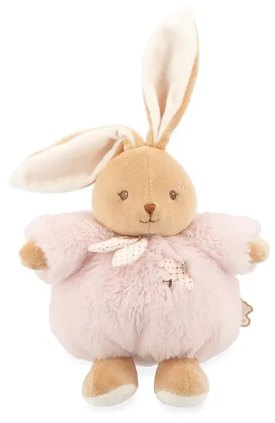 Iepuraș de pluș Kaloo - Chubby Rabbit, roz, 17 cm