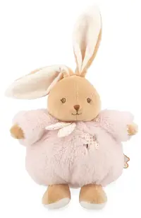 Iepuraș de pluș Kaloo - Chubby Rabbit, roz, 17 cm