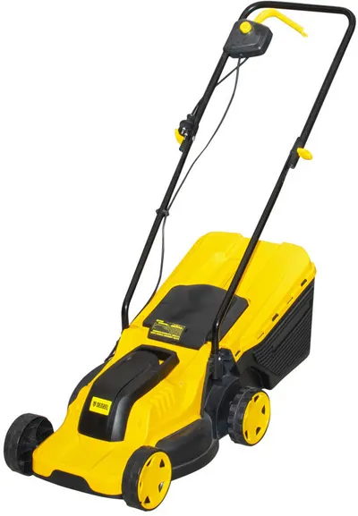 Mașină de tuns iarba electrică Denzel - L-1200, 3 nivele, 30 l, 1200 W, verde