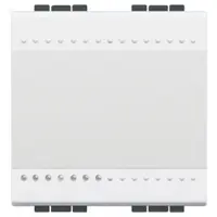 Intrerupator cap cruce 2 module Living Light Bticino N4004M2N, alb