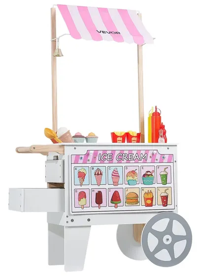 Magazin de lemn pentru copii Smart Baby - Gelaterie, cu accesorii