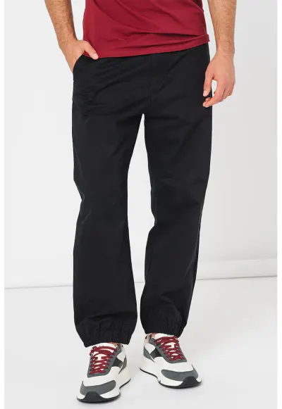 Pantaloni cu talie medie - Negru